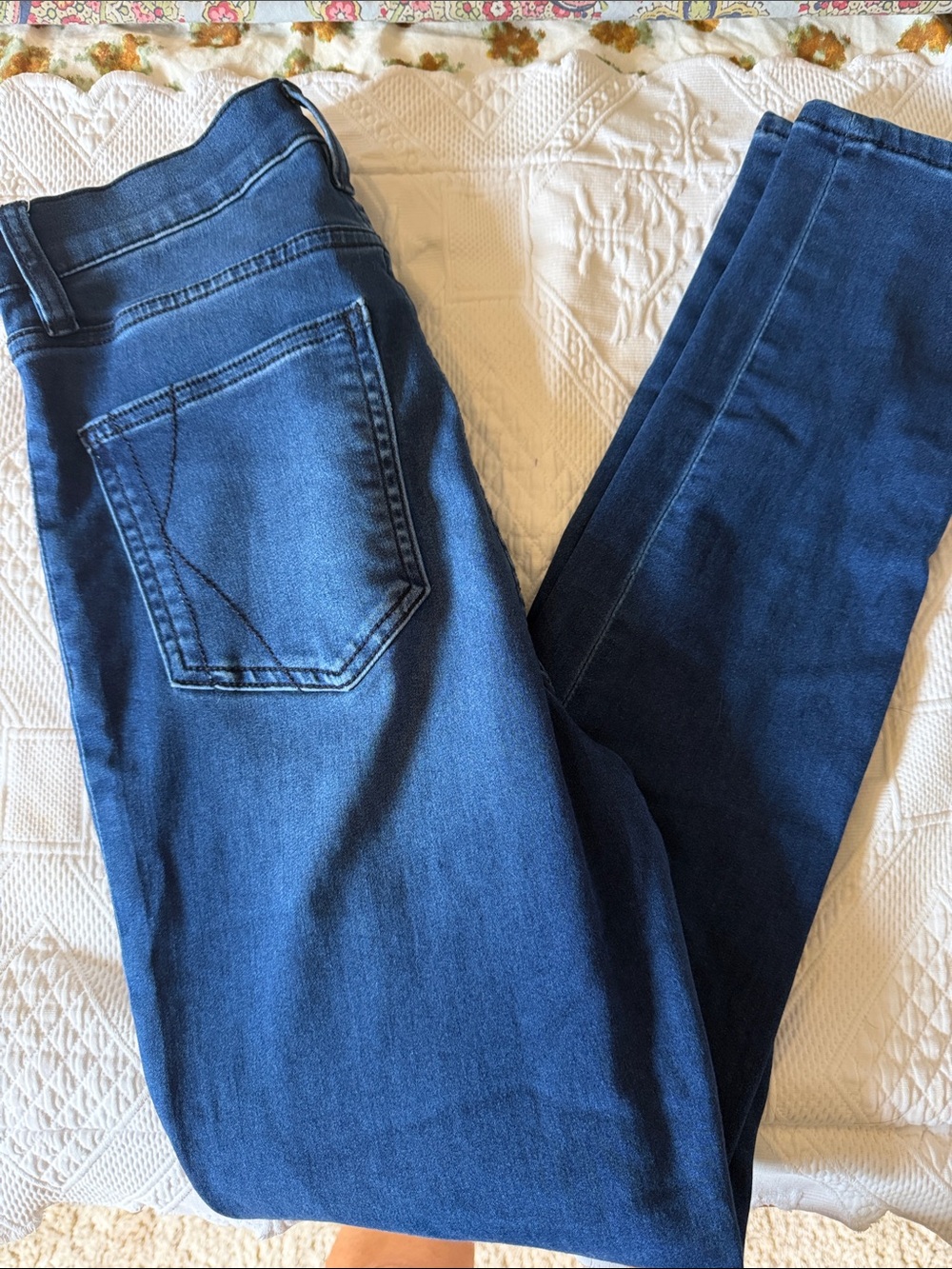 Kendall & Kylie Classic Women's Dark Blue Stretch Jeans skinny bright blue